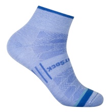 Wrightsock Sports Socks Quarter Coolmesh II (thin, breathable, comfortable) light blue - 1 pair