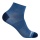Wrightsock Sports Socks Quarter Coolmesh II (thin, breathable, comfortable) sea blue/navy blue - 1 pair
