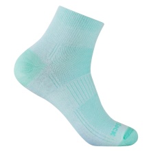 Wrightsock Sports Socks Quarter Coolmesh II (thin, breathable, comfortable) light green ladies - 1 pair