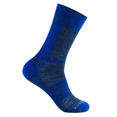 Wrightsock Wander Sock Crew Merino Coolmesh II (thin, merino wool) blue - 1 pair