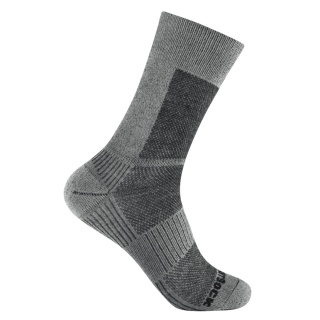 Wrightsock Wander Sock Crew Merino Coolmesh II (thin, merino wool) grey - 1 pair