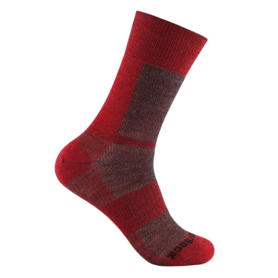 Wrightsock Wander Sock Crew Merino Coolmesh II (thin, merino wool) red - 1 pair