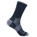 Wrightsock Wander Sock Crew Merino Escape (extra terry cushioning, medium thickness) navy blue/grey - 1 pair