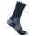Wrightsock Wander Sock Crew Merino Escape (extra terry cushioning, medium thickness) navy blue/grey - 1 pair