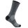 Wrightsock Hiking Sock Crew Adventure (warm, cushioned footbed) grey/black - 1 pair