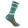 Wrightsock Wander Sock Crew Adventure (warm, padded footbed) brown/teal blue - 1 pair