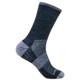 Wrightsock Wander Sock Crew Merino Escape (extra terry cushioning, medium thickness) grey/smoke blue - 1 pair