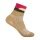 Wrightsock Sportsock Quarter Plus Stride Patterned Socks (ankle-high, medium thickness, anti-blister sock) desert brown - 1 pair