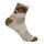 Wrightsock Sportsock Quarter Plus Stride Patterned Socks (ankle-high, medium thickness, anti-blister sock) turkey brown - 1 pair