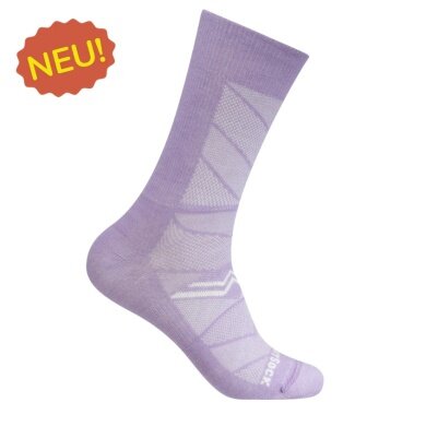 Wrightsock Sports Socks Crew Coolmesh II (thin, breathable, comfortable) pale lilac - 1 pair