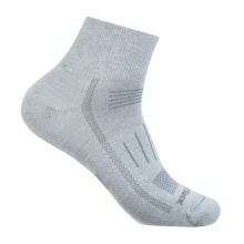 Wrightsock Sports Socks Quarter Endurance (ankle-high, anti-blister sock) light grey - 1 pair