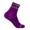 Wrightsock Sports Socks Quarter Plus Coolmesh II Patterned Socks (breathable, comfortable) plum violet - 1 pair