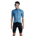 X-Bionic Bicycle Shirt Corefusion Ride Jersey (Front Zip, 3 Back Pockets, Breathable) blue Men's