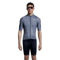 X-Bionic Bicycle Shirt Corefusion Ride Jersey (Front Zip, 3 Back Pockets, Breathable) grey Men's