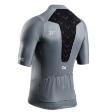 X-Bionic Bicycle Shirt Corefusion Ride Jersey (Front Zip, 3 Back Pockets, Breathable) grey Men's