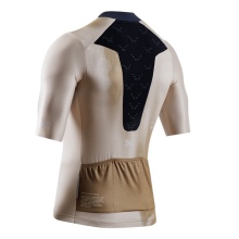 X-Bionic Bicycle Shirt Corefusion Ride Jersey (Front Zip, 3 Back Pockets, Breathable) gold/beige Men's