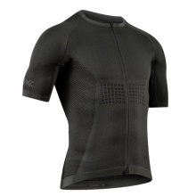 X-Bionic Bicycle Shirt Xceed Ride Jersey (Front Zip, Comfortable Fit) black Men's