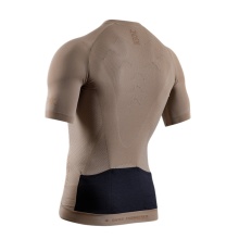 X-Bionic Bicycle Shirt Xceed Ride Jersey (Front Zip, Comfortable Fit) sand/beige Men's