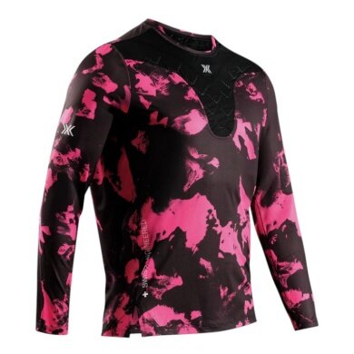 X-Bionic Running Long Sleeve Shirt Corefusion Run Shirt LS (ultra-light, hybrid moisture regulation) black/neon pink men's