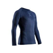 X-Bionic Running Long Sleeve Shirt Xceed Run Shirt LS (lightweight, optimal temperature regulation) navy blue/slate men's
