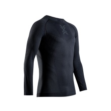 X-Bionic Running Long Sleeve Shirt Xceed Run Shirt LS (lightweight, optimal temperature regulation) black/rhinogrey men's