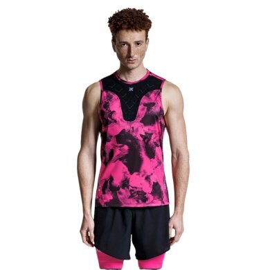 X-Bionic Running Tank Top Corefusion Run Neopink/Black Men's