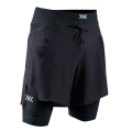 X-Bionic Effektor 2in1 Short Running Trousers (attached inner shorts) short black/black men's