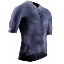 X-Bionic Bicycle Shirt Corefusion Aero Jersey (Front Zip, Lightweight, Breathable) Dark Grey Men's