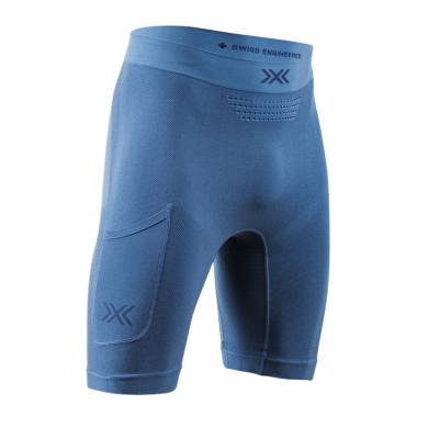 X-Bionic Xceed Ride Run Short Tight (optimal thermoregulation) short slate blue/navy men's