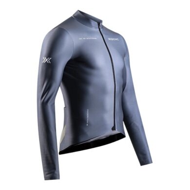 X-Bionic Cycling Jacket Corefusion Ride Jersey (3 Back Pockets, Optimal Freedom of Movement) Grey Men's