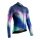 X-Bionic Bicycle Jacket Corefusion Ride Jersey (3 Back Pockets, Optimal Freedom of Movement) Blue/Multicoloured Men's