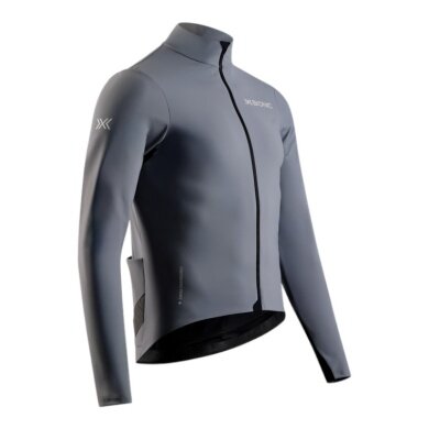 X-Bionic Corefusion Ride Softshell Cycling Jacket (3 rear pockets, windproof, optimal freedom of movement) grey men's