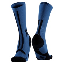 X-Socks Running Socks Trailrun Discover Crew (for Trail Running) mineral blue/black Men's - 1 Pair