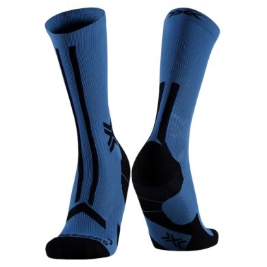 X-Socks Running Socks Trailrun Discover Crew (for Trail Running) mineral blue/black Men's - 1 Pair