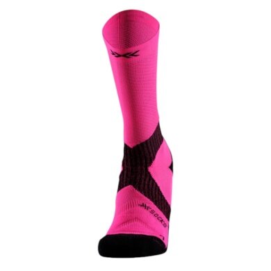 X-Socks Cycling Sock Bike Expert Crew 2025 fluo pink/black Men's - 1 Pair