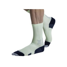 X-Socks Running Sock Run Discover Crew neo lime/black/grey Men's - 1 Pair