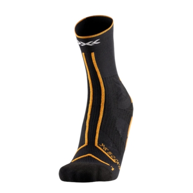 X-Socks Running Socks Trailrun Terraskin Expert Crew Black Men's - 1 Pair