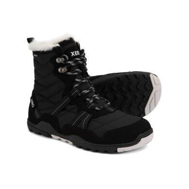Xero Shoes Minimal Winter Boots Alpine Snow Boot (warm, waterproof, lined) black/white ladies