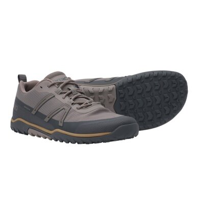 Xero Shoes Minimal Running Shoes Scrambler Trail Low WP (waterproof) brown/asphalt grey men's