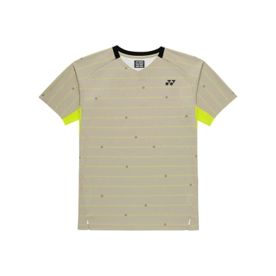Yonex Sport T-shirt Crew Neck Tennis Year Round (100% Polyester) 2026 khaki Men's