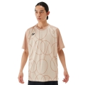 Yonex Training T-shirt Practice Graphic 16742 (100% Polyester) 2025 ice beige Men's