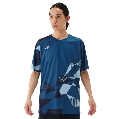 Yonex Sport T-shirt Practice Graphic 16744 (100% Polyester) 2025 ink blue Men's