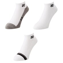 Yonex Sports Socks Sneaker Sport Low Cut 2025 white/grey Men's - 3 pairs