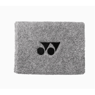Yonex Wristband with Yonex Logo Centre 10x8cm grey single unit
