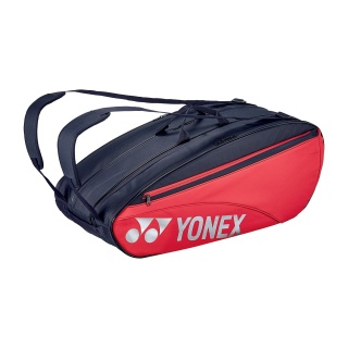 Yonex Racketbag Team Raquet (Racket bag, 3 main compartments, shoe compartment) red 9-pack