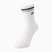 Yonex Sports Sock Crew 2025 white/navy blue - 1 pair