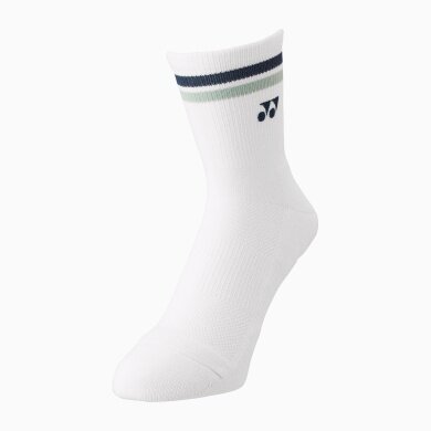 Yonex Sports Sock Crew 2025 white/navy blue - 1 pair