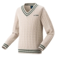 Yonex sweater pullover with V-neck beige boys
