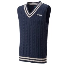 Yonex vest sweater with V-neck in indigo blue for boys