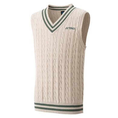 Yonex vest sweater with V-neck beige boys